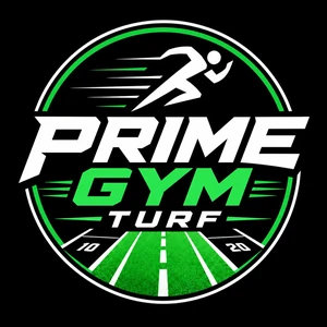 Prime Gym Turf logo — custom gym sprint tracks and turf flooring UK